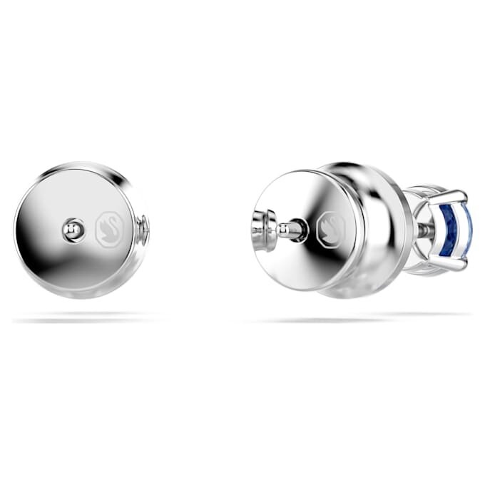 Stilla Attract Stud Earrings Round Cut, Blue, Rhodium Plated Stilla Attract Stud Earrings Round Cut, Blue, Rhodium Plated