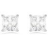 Stilla Attract Stud Earrings Square Cut, White, Rhodium Plated Stilla Attract Stud Earrings Square Cut, White, Rhodium Plated