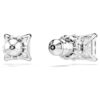 Stilla Attract Stud Earrings Square Cut, White, Rhodium Plated Stilla Attract Stud Earrings Square Cut, White, Rhodium Plated