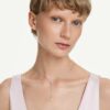 Stilla Attract Y Necklace Round Cut, Blue, Rhodium Plated Stilla Attract Y Necklace Round Cut, Blue, Rhodium Plated