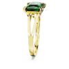 Stilla Cocktail Ring Rectangular Cut, Green, Gold-Tone Plated Stilla Cocktail Ring Rectangular Cut, Green, Gold-Tone Plated