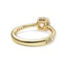 Stilla Cocktail Ring Round Cut, Pavé, White, Gold-Tone Plated Stilla Cocktail Ring Round Cut, Pavé, White, Gold-Tone Plated