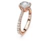 Stilla Cocktail Ring Round Cut, Pavé, White, Rose Gold-Tone Plated Stilla Cocktail Ring Round Cut, Pavé, White, Rose Gold-Tone Plated