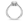 Stilla Cocktail Ring Round Cut, Pavé, White, Silver-Tone Finish