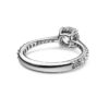 Stilla Cocktail Ring Round Cut, Pavé, White, Silver-Tone Finish