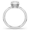 Stilla Cocktail Ring Round Cut, White, Silver-Tone Finish Stilla Cocktail Ring Round Cut, White, Silver-Tone Finish