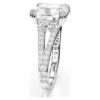 Stilla Cocktail Ring Square Cut, Pavé, White, Rhodium Plated