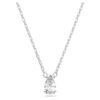Stilla Pendant Pear Cut, White, Rhodium Plated