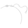 Stilla Pendant Pear Cut, White, Rhodium Plated