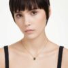 Stilla Pendant Rectangular Cut, Green, Gold-Tone Plated