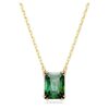 Stilla Pendant Rectangular Cut, Green, Gold-Tone Plated