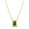 Stilla Pendant Rectangular Cut, Green, Gold-Tone Plated