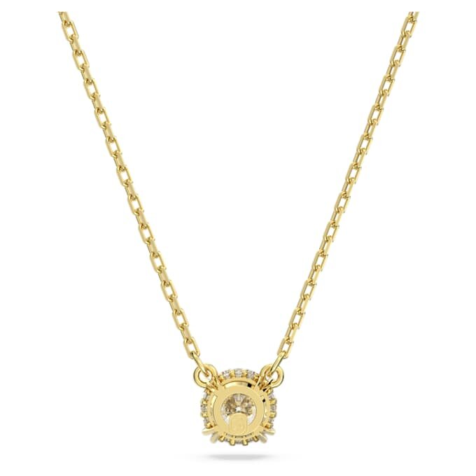 Stilla Pendant Round Cut, White, Gold-Tone Plated Stilla Pendant Round Cut, White, Gold-Tone Plated
