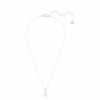 Stilla Pendant Round Cut, White, Rhodium Plated