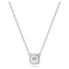 Stilla Pendant Round Cut, White, Rhodium Plated