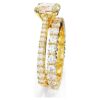 Stilla Ring Set (2), Round Cut, White, Gold-Tone Plated Stilla Ring Set (2), Round Cut, White, Gold-Tone Plated