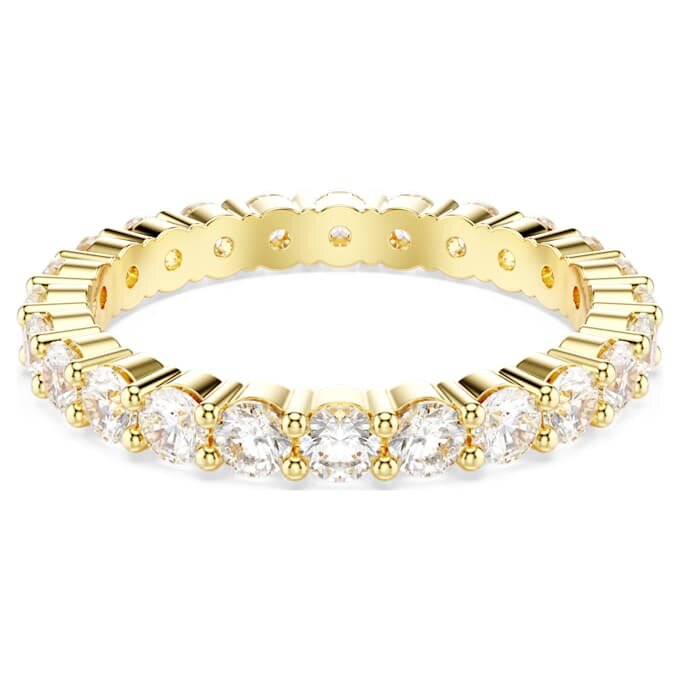 Stilla Ring Set (2), Round Cut, White, Gold-Tone Plated Stilla Ring Set (2), Round Cut, White, Gold-Tone Plated