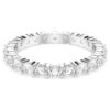Stilla Ring Set (2), Round Cut, White, Rhodium Plated Stilla Ring Set (2), Round Cut, White, Rhodium Plated
