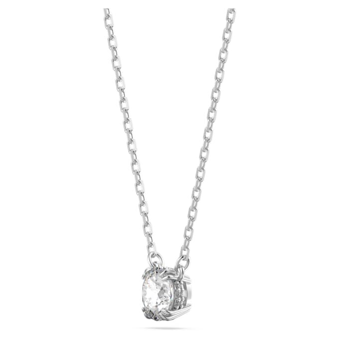 Stilla Set Round Cut, White, Rhodium Plated Stilla Set Round Cut, White, Rhodium Plated