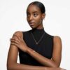 Constella Ring Set (2), Round Cut, White, Gold-Tone Plated Constella Ring Set (2), Round Cut, White, Gold-Tone Plated