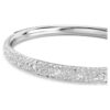 Sublima Bangle Snow Pavé, White, Rhodium Plated