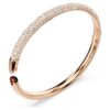 Sublima Bangle Snow Pavé, White, Rose Gold-Tone Plated Sublima Bangle Snow Pavé, White, Rose Gold-Tone Plated