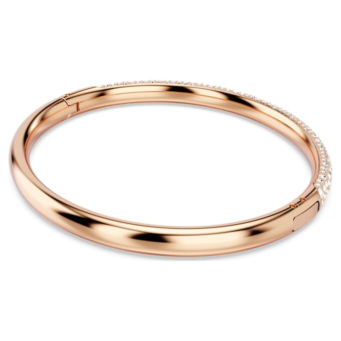 Sublima Bangle Snow Pavé, White, Rose Gold-Tone Plated Sublima Bangle Snow Pavé, White, Rose Gold-Tone Plated