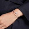 Sublima Bangle White, Rhodium Plated Sublima Bangle White, Rhodium Plated