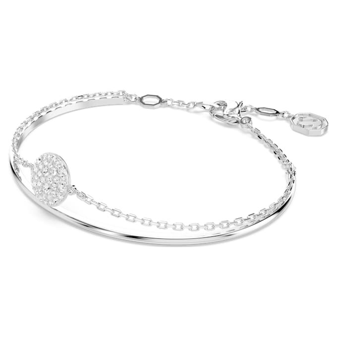 Sublima Bangle White, Rhodium Plated Sublima Bangle White, Rhodium Plated