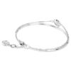 Sublima Bangle White, Rhodium Plated Sublima Bangle White, Rhodium Plated