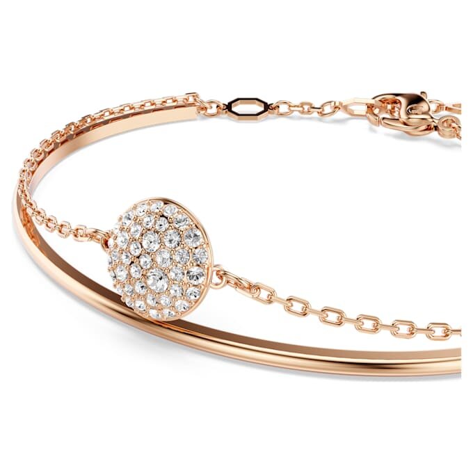 Sublima Bangle White, Rose Gold-Tone Plated Sublima Bangle White, Rose Gold-Tone Plated