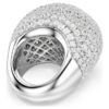 Sublima Cocktail Ring Large, White, Rhodium Plated Sublima Cocktail Ring Large, White, Rhodium Plated