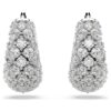 Sublima Earrings White, Rhodium Plated