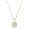 Sublima Layered Pendant White, Gold-Tone Plated