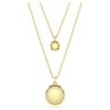 Sublima Layered Pendant White, Gold-Tone Plated