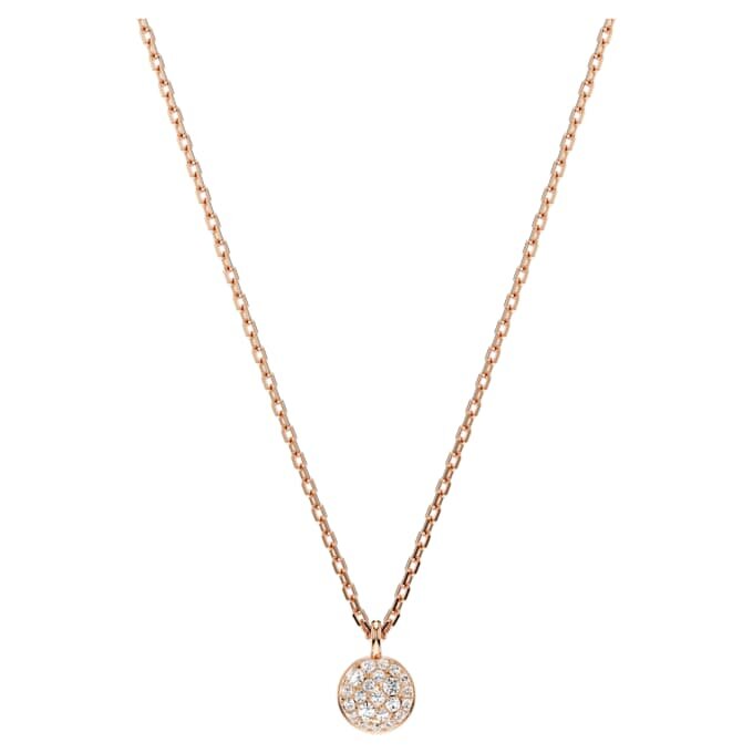 Sublima Layered Pendant White, Rose Gold-Tone Plated Sublima Layered Pendant White, Rose Gold-Tone Plated