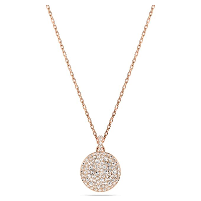 Sublima Layered Pendant White, Rose Gold-Tone Plated Sublima Layered Pendant White, Rose Gold-Tone Plated