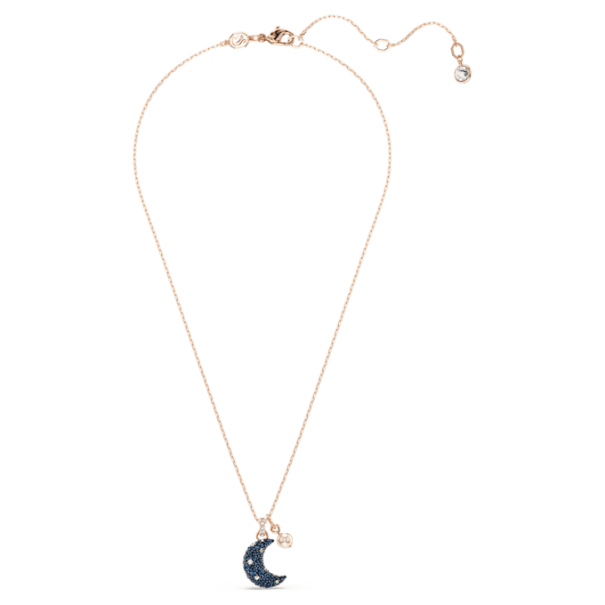 Sublima Pendant Crystal Pearl, Moon, Multicolored, Rose Gold-Tone Plated Sublima Pendant Crystal Pearl, Moon, Multicolored, Rose Gold-Tone Plated