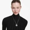 Sublima Pendant White, Rhodium Plated Sublima Pendant White, Rhodium Plated