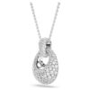 Sublima Pendant White, Rhodium Plated Sublima Pendant White, Rhodium Plated