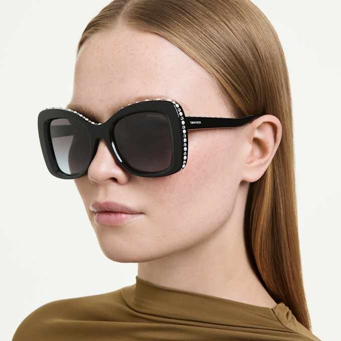 Sunglasses Butterfly Shape, Sk6062U, Black Sunglasses Butterfly Shape, Sk6062U, Black