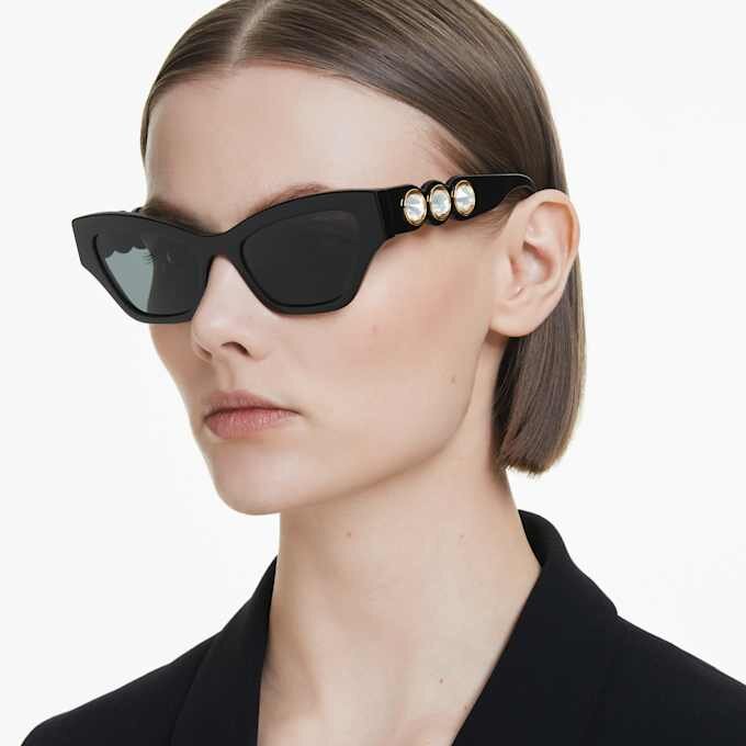 Sunglasses Cat-Eye Shape, Black Sunglasses Cat-Eye Shape, Black