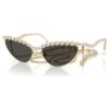 Sunglasses Cat-Eye Shape, Chain, Gray Sunglasses Cat-Eye Shape, Chain, Gray