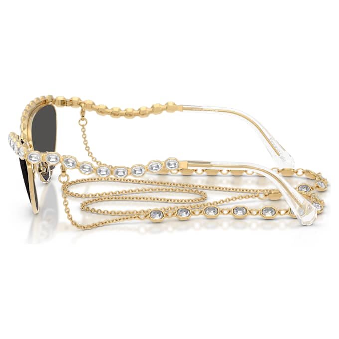 Sunglasses Cat-Eye Shape, Chain, Gray Sunglasses Cat-Eye Shape, Chain, Gray