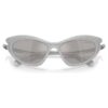 Sunglasses Cat-Eye Shape, Silver Tone Sunglasses Cat-Eye Shape, Silver Tone