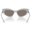 Sunglasses Cat-Eye Shape, Silver Tone Sunglasses Cat-Eye Shape, Silver Tone