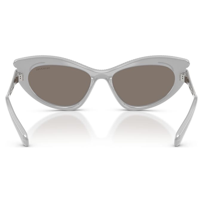 Sunglasses Cat-Eye Shape, Silver Tone Sunglasses Cat-Eye Shape, Silver Tone