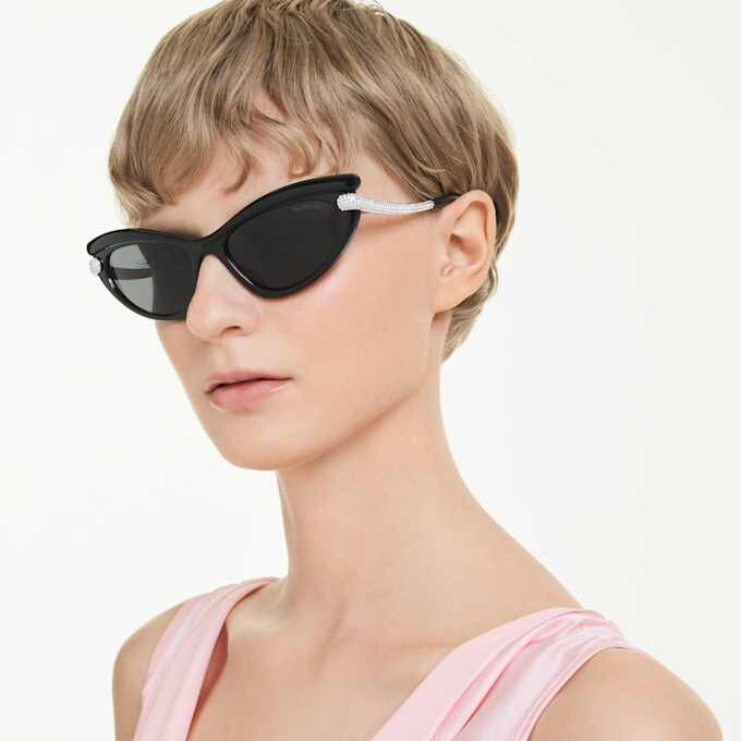 Sunglasses Cat-Eye Shape, Sk6038, Black Sunglasses Cat-Eye Shape, Sk6038, Black