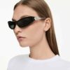 Sunglasses Cat-Eye Shape, Sk6046, Black Sunglasses Cat-Eye Shape, Sk6046, Black