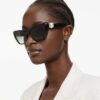 Sunglasses Cat-Eye Shape, Sk6047, Black Sunglasses Cat-Eye Shape, Sk6047, Black